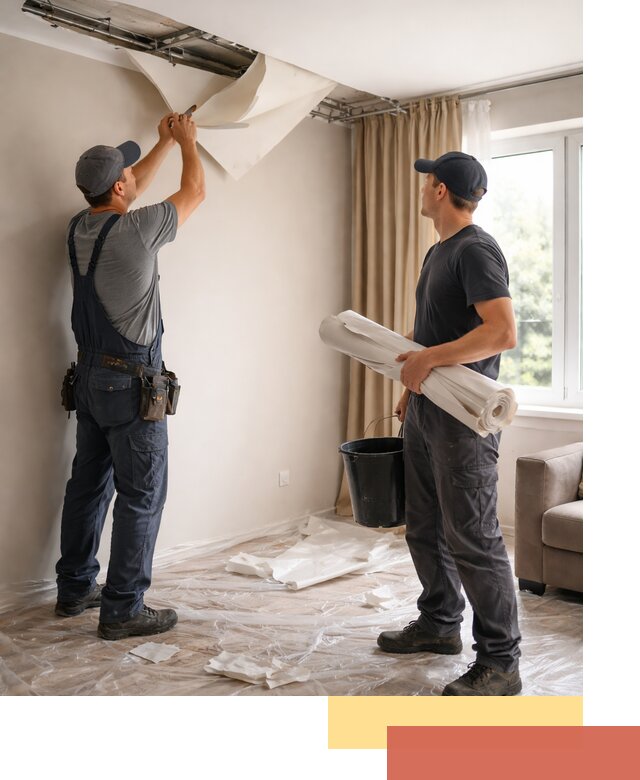 Демонтаж натяжного потолка в Сасово быстро и аккуратно