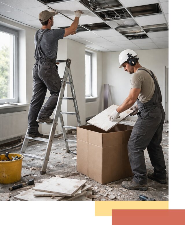 Демонтаж потолочной плитки в Сасово быстро и аккуратно