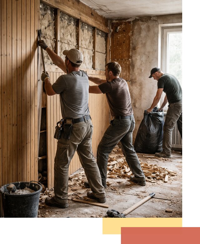 Демонтаж вагонки и вывоз материалов в Сасово