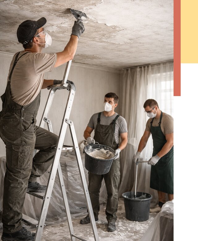 Удаление побелки с потолка в Сасово от 2526 руб. быстро и недорого | ОТДЕЛОЧНИК-Ссв