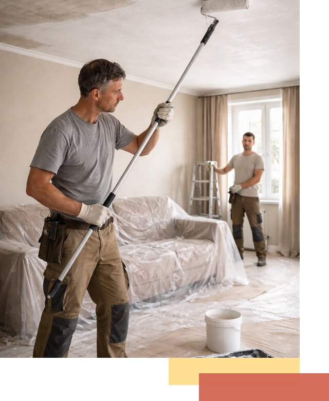 Грунтовка потолка в Сасово — подготовка под покраску и отделку