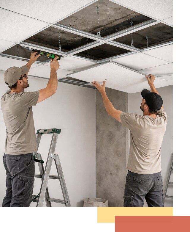 Монтаж потолка Армстронг под ключ в Сасово