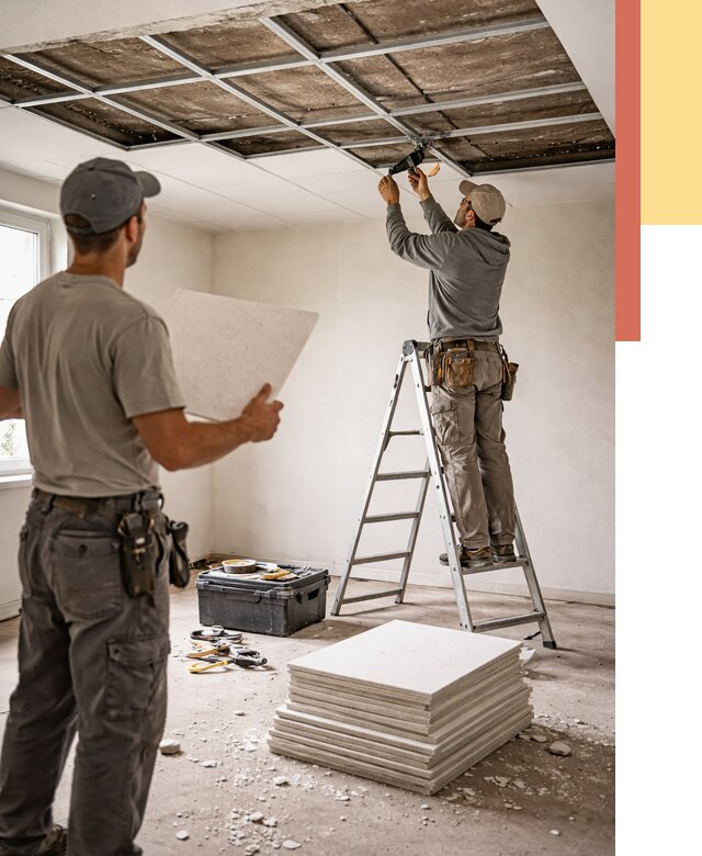 Замена плит подвесного потолка в Сасово от 1768 руб. быстро и недорого | ОТДЕЛОЧНИК-Ссв