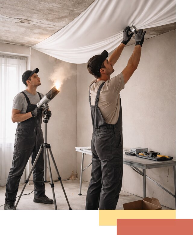 Установка натяжного потолка под ключ в Сасово