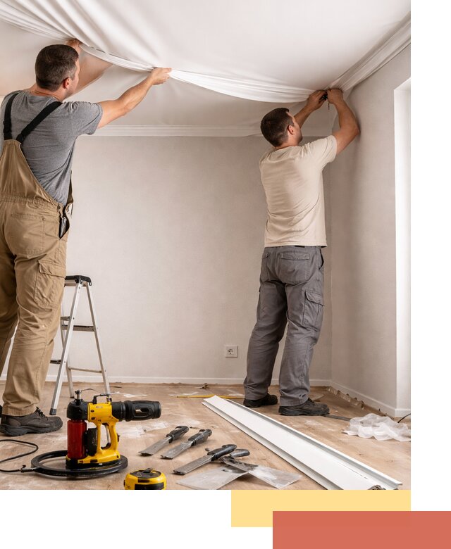 Монтаж ПВХ натяжного потолка в Сасово качественно и быстро