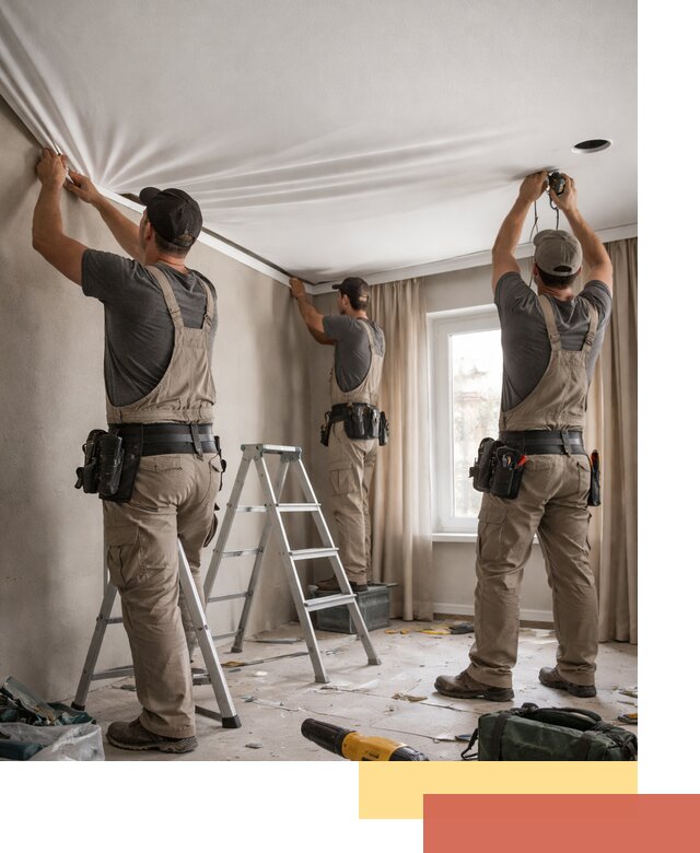 Монтаж матового натяжного потолка в Сасово качественно и быстро