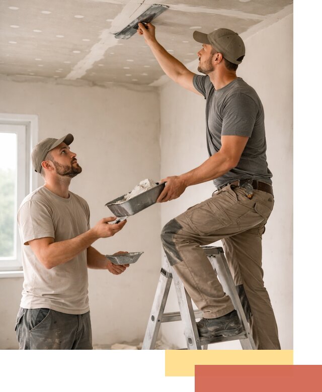 Шпаклевка потолка из гипсокартона в Сасово качественно и быстро