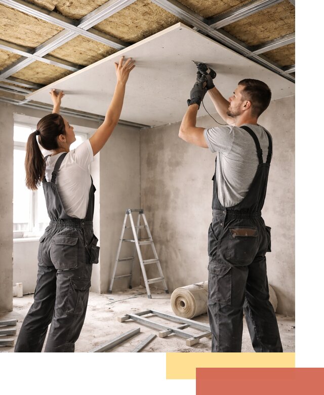 Звукоизоляция потолка из ГКЛ в Сасово профессионально и надежно