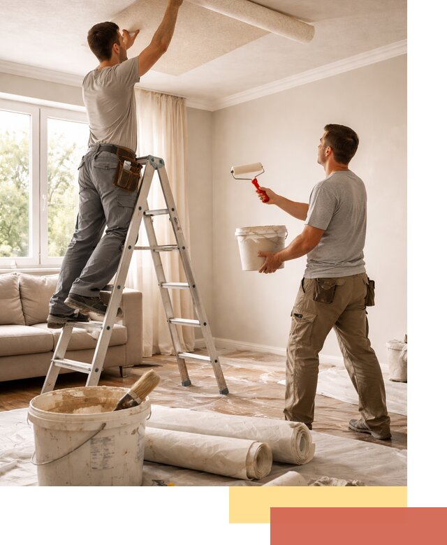 Поклейка обоев на потолок в Сасово — качественно и быстро