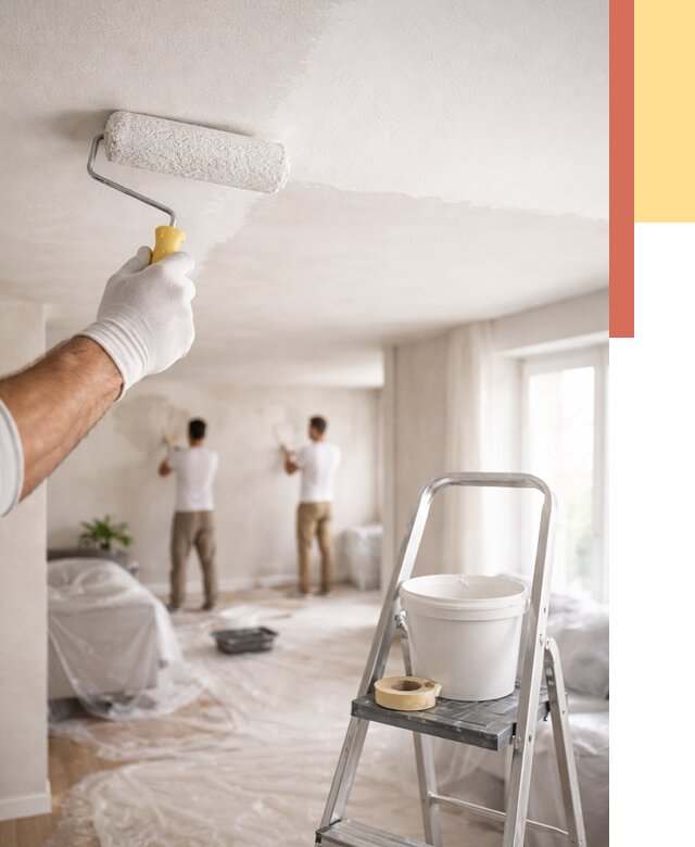 Покраска потолка акриловой краской в Сасово от 2526 руб. | ОТДЕЛОЧНИК-Ссв