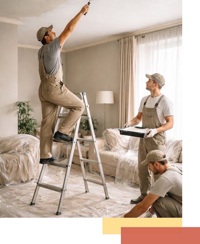 Покраска потолков акриловой краской в Сасово качественно и быстро