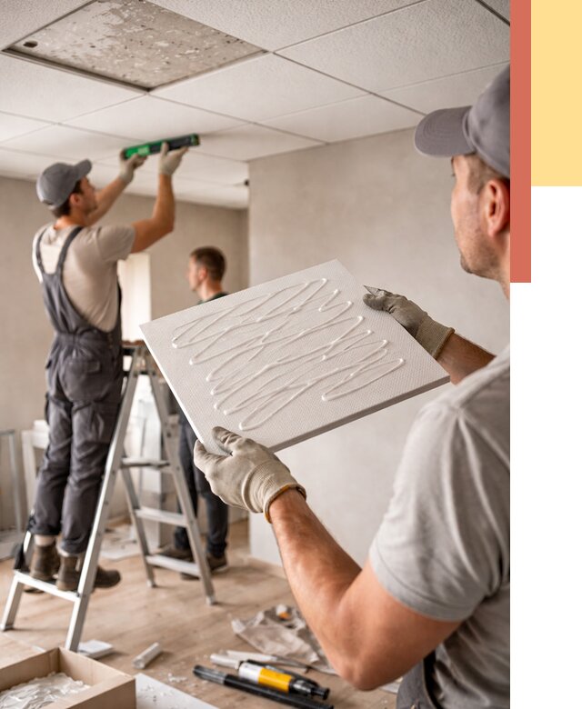 Монтаж потолочной плитки в Сасово от 4547 руб. — быстро и недорого | ОТДЕЛОЧНИК-Ссв