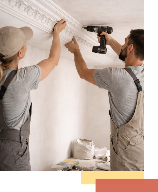 Профессиональный монтаж лепнины на потолок в Сасово