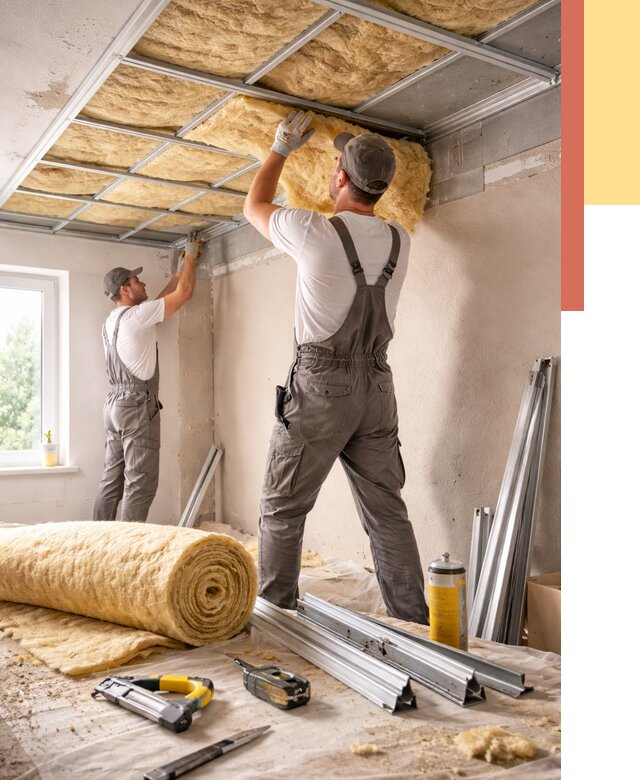 Утепление потолка в Сасово от 7276 руб/м2 — недорого, быстро, под ключ | ОТДЕЛОЧНИК-Ссв