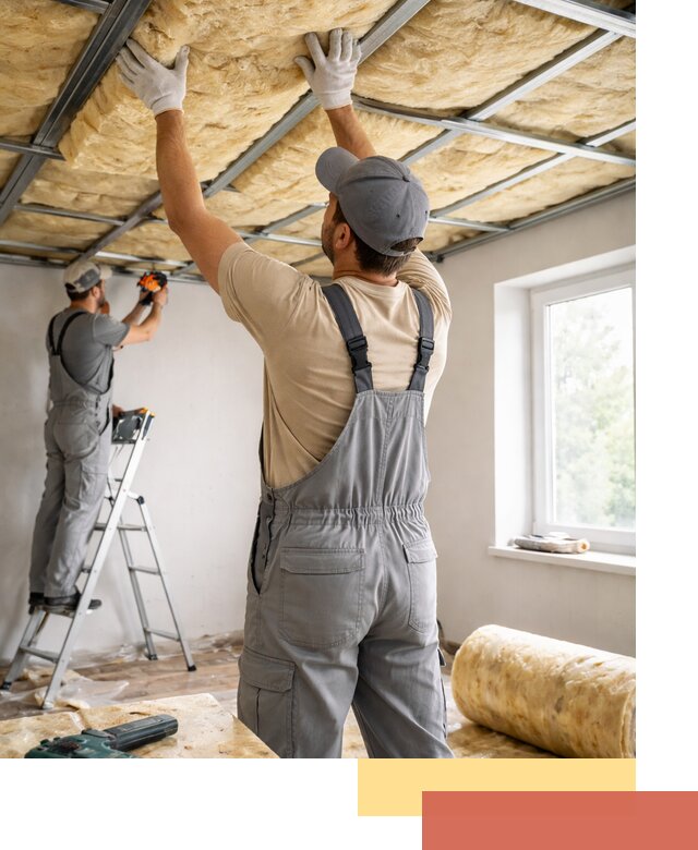 Утепление потолка под ключ в Сасово качественно и быстро