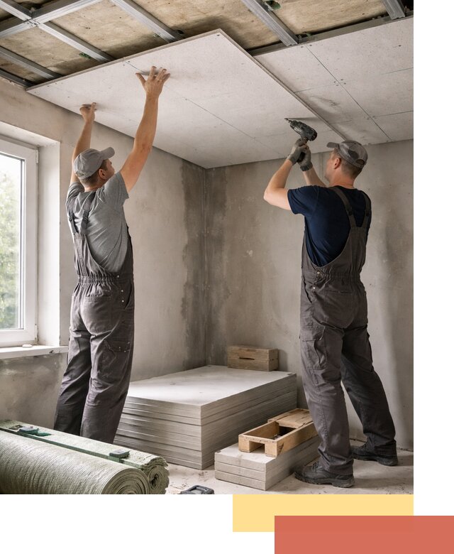 Шумоизоляция потолка панелями ЗИПС в Сасово